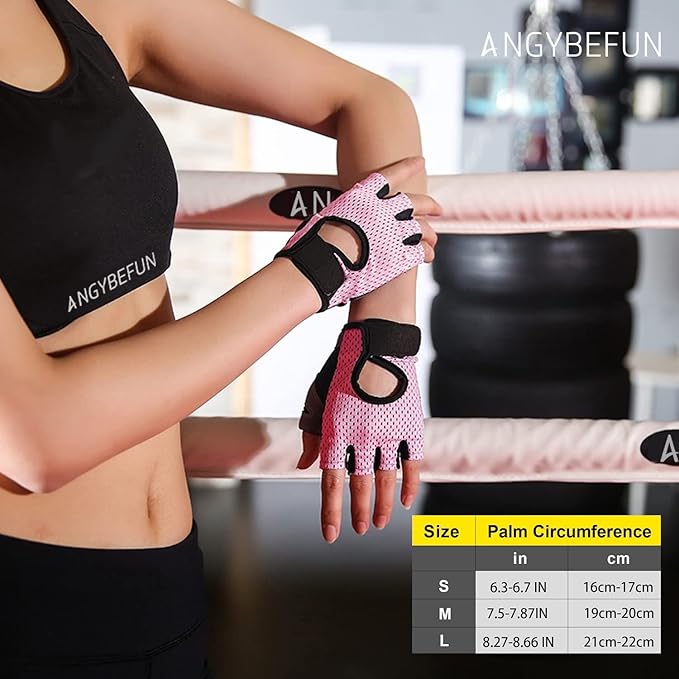 Guantes de gimnasia para hombres y mujeres entrenamiento deportivo Almohadillas de silicona transpirables con medio dedo Protección antideslizante para el levantamiento de pesas, flexiones, ciclismo.