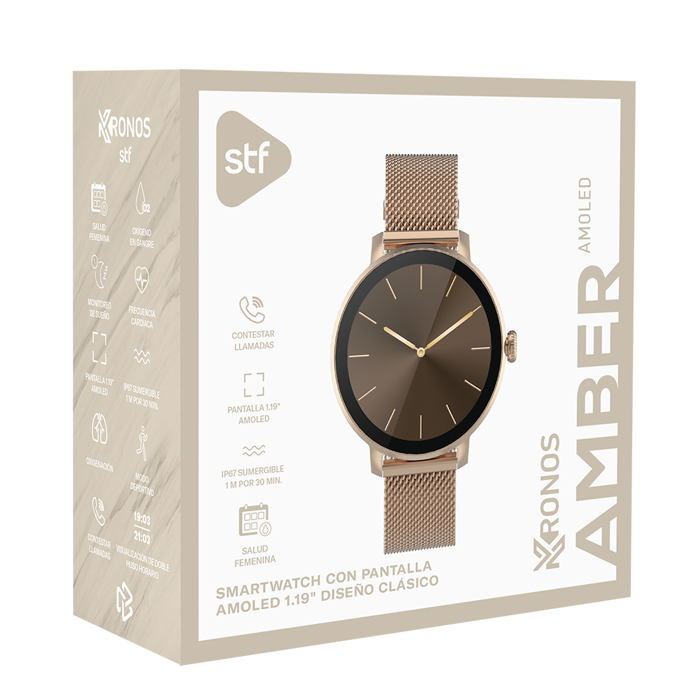 Smartwatch reloj inteligente Kronos Amber Stf AMOLED