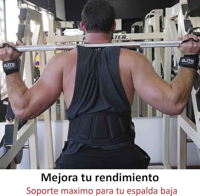 Cinturon para gimnasio, faja para soporte de espalda baja, ideal para levantamiento de pesas, 17cm de soporte, faja para gym y crossfit, para hombres y mujeres.