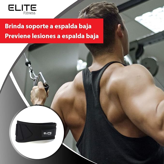 Cinturon para gimnasio, faja para soporte de espalda baja, ideal para levantamiento de pesas, 17cm de soporte, faja para gym y crossfit, para hombres y mujeres.