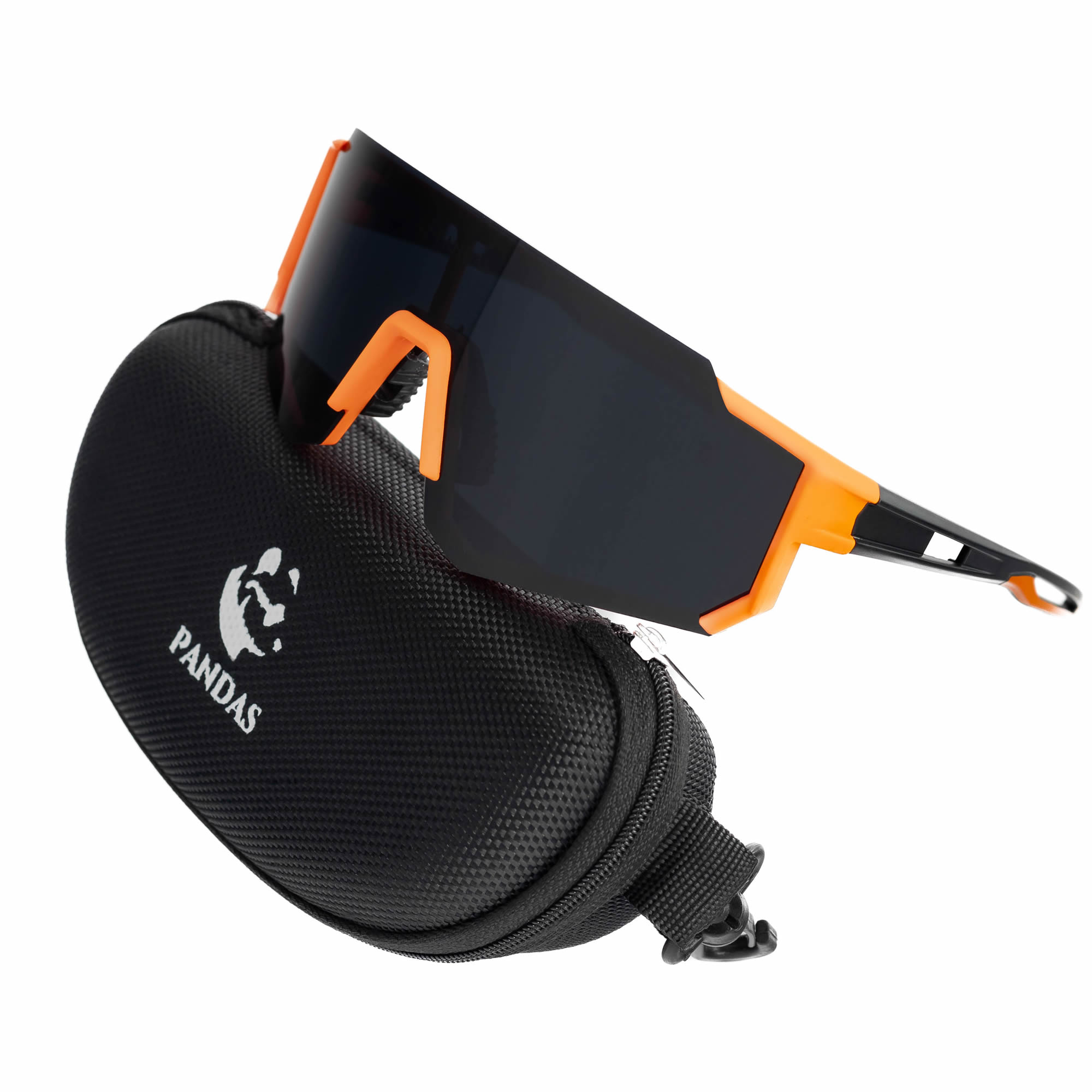Lentes de Sol Deportivos Polarizados PANDAS Unisex UV400 DART Naranja.