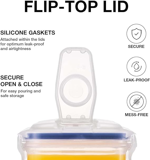 A LocknLock - Jarra de agua para puerta de nevera, con asa, sin BPA, con tapa superior abatible, perfecta para hacer tés y jugos, 3 cuartos de galón, transparente.