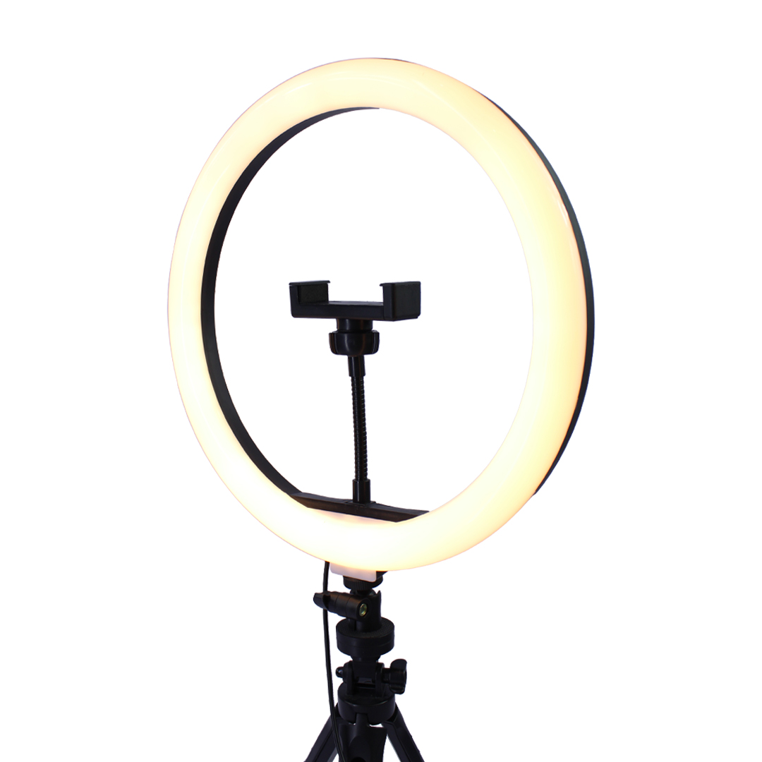 Aro de Luz Led 10 Pulgadas Con Tripie y Soporte Ajustable Para Dispositivos Moviles.