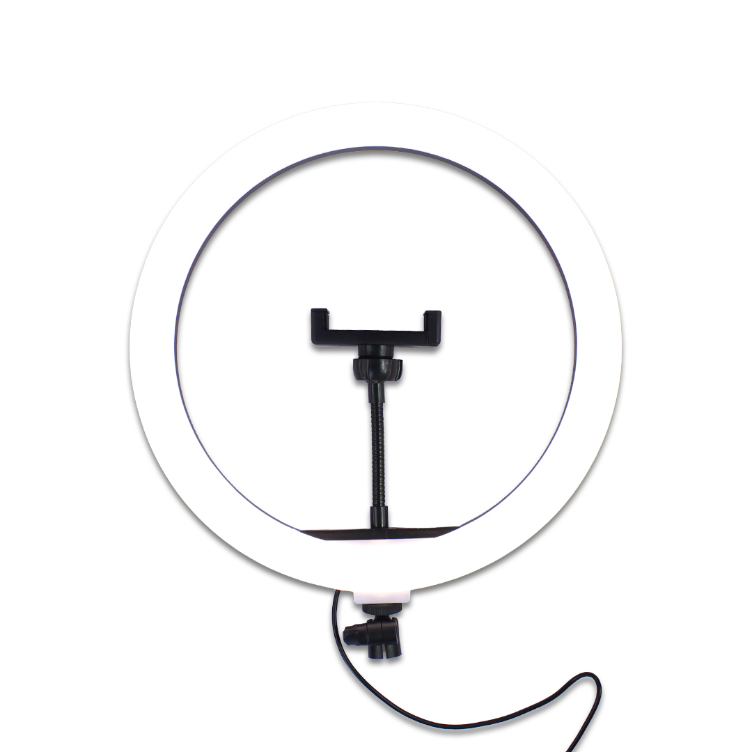 Aro de Luz Led 10 Pulgadas Con Tripie y Soporte Ajustable Para Dispositivos Moviles.