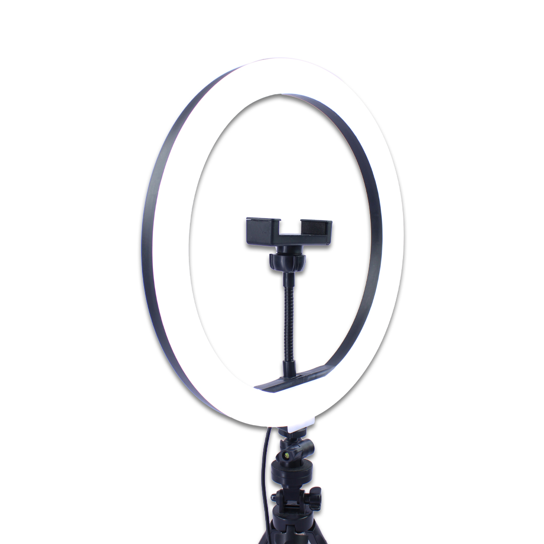 Aro de Luz Led 10 Pulgadas Con Tripie y Soporte Ajustable Para Dispositivos Moviles.