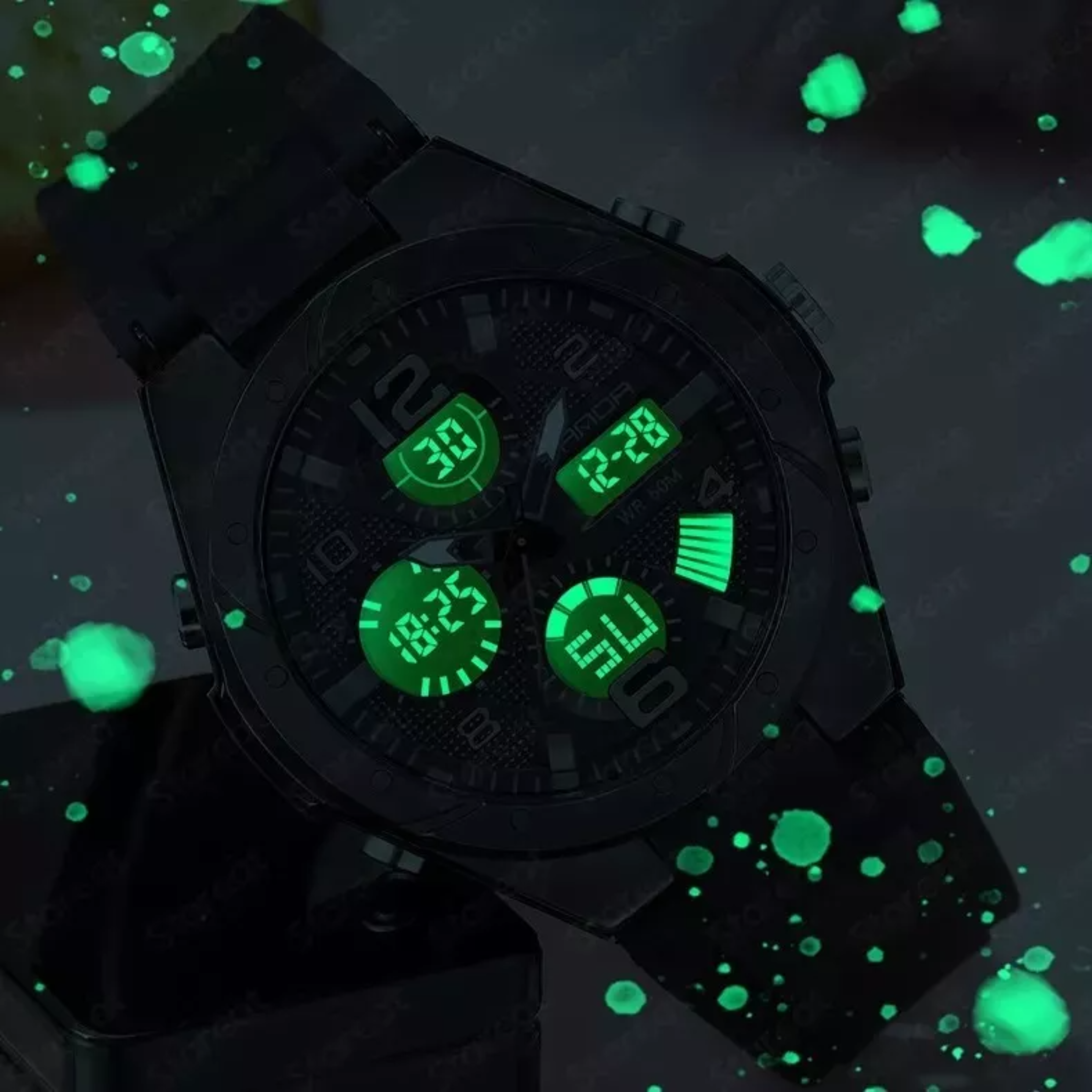Reloj Digital Multifunción Moda Fino Impermeable Para Mujer.