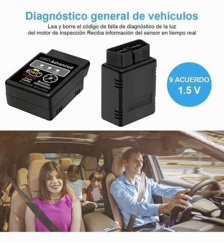 Escaner Automotriz Hh Obd2 Elm327 V1.5 Bluetooth 5.1.