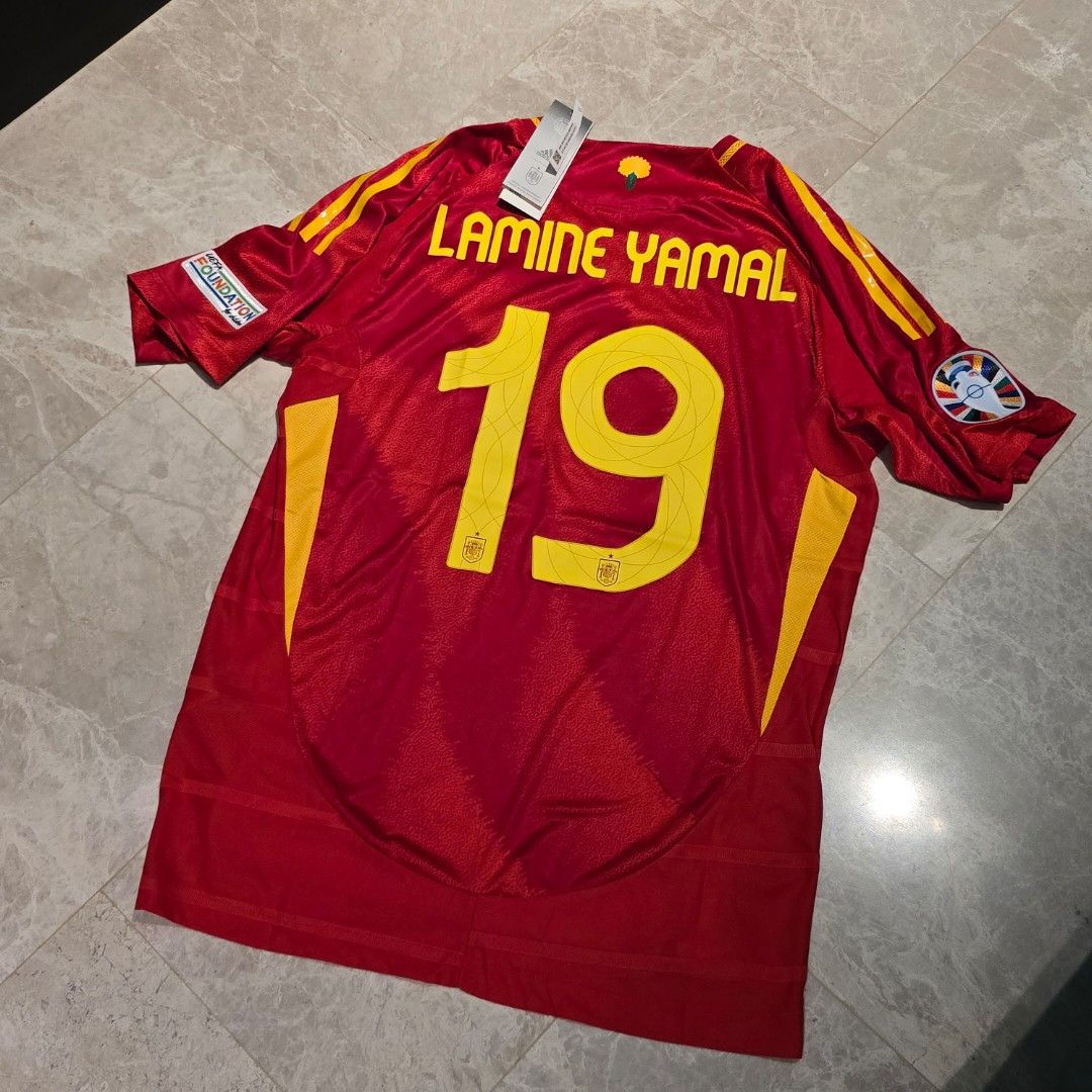 Nuevo! Jersey España Euro 2024/2025 Titular Roja Lamine Yamal 19 Talla S.