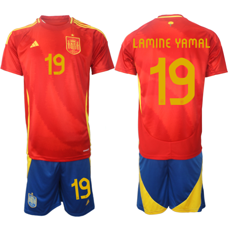 Nuevo! Jersey España Euro 2024/2025 Titular Roja Lamine Yamal 19