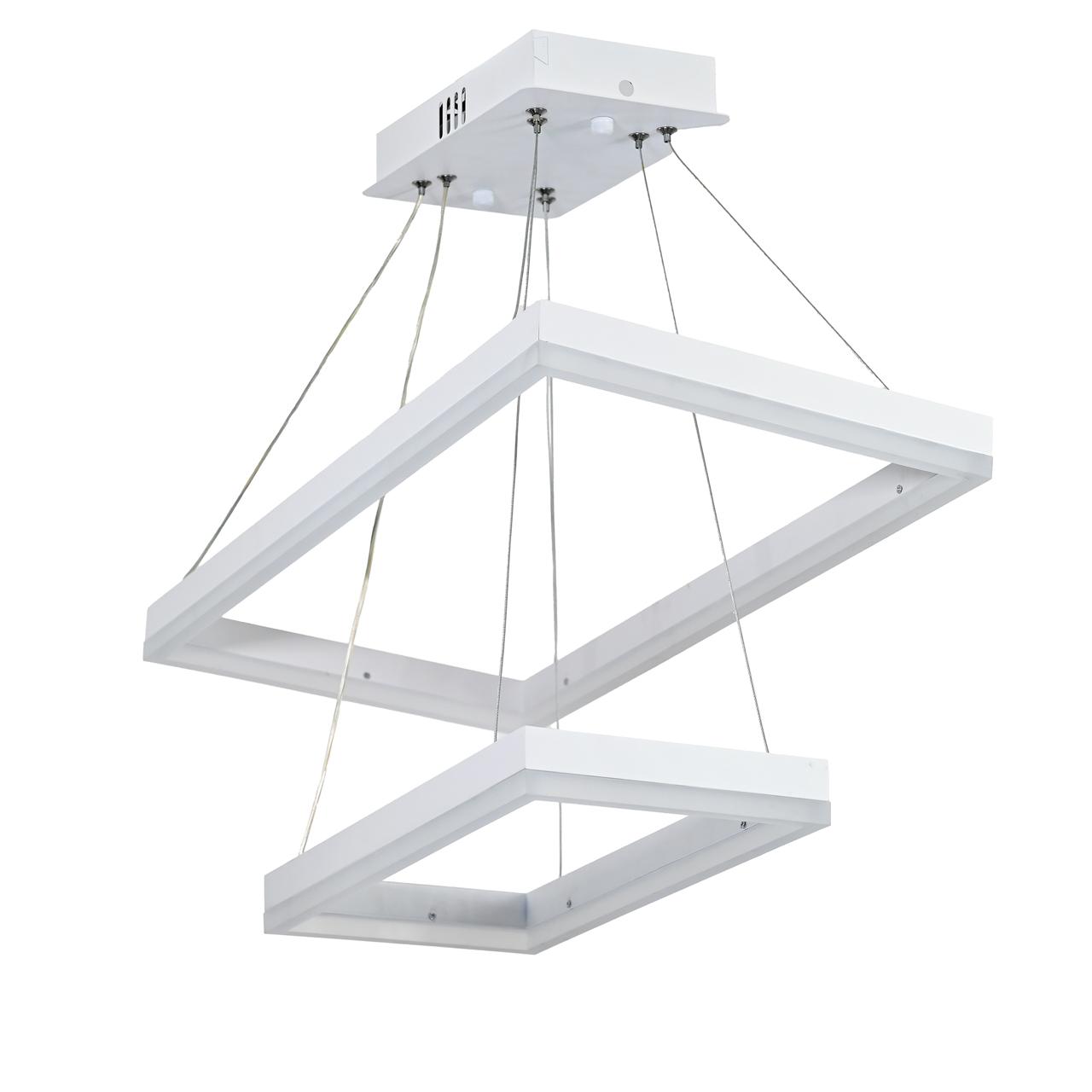 Candil Estela 2 Rectangulos Blancos.