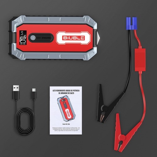 Arrancador De Batería De Coche Portátil 2000a Con Pantalla.
