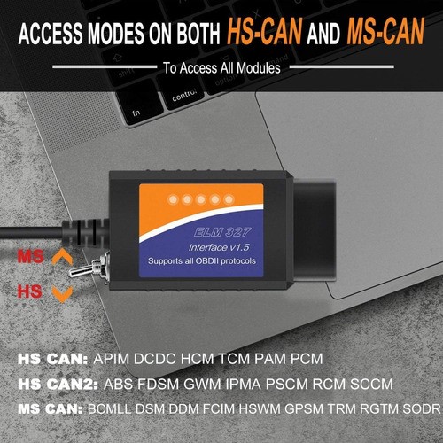 Escaner Automotriz Usb Elm327 Elmconfig Forscan Obd2 Windows.