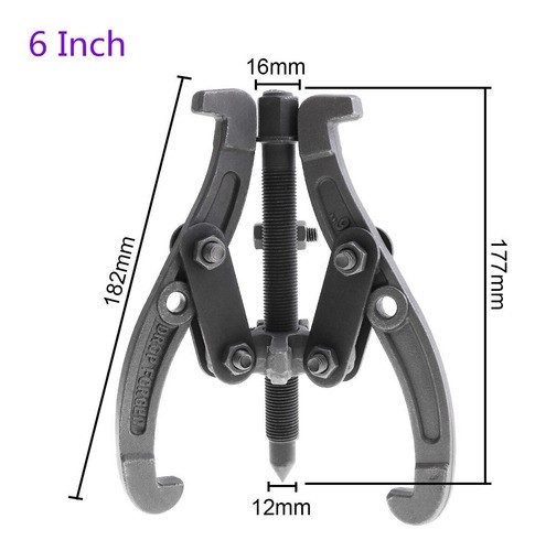 Herramienta de 6'' Extractor Engranes Poleas Reversible Forja Brazos Mejora.