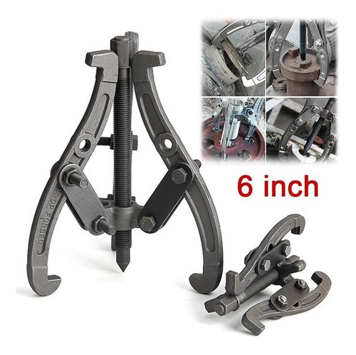 Herramienta de 6'' Extractor Engranes Poleas Reversible Forja Brazos Mejora.
