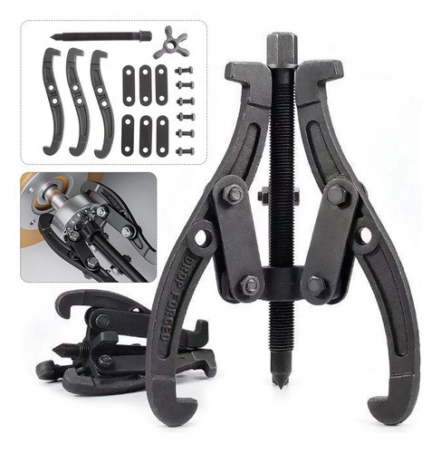 Herramienta de 6'' Extractor Engranes Poleas Reversible Forja Brazos Mejora.