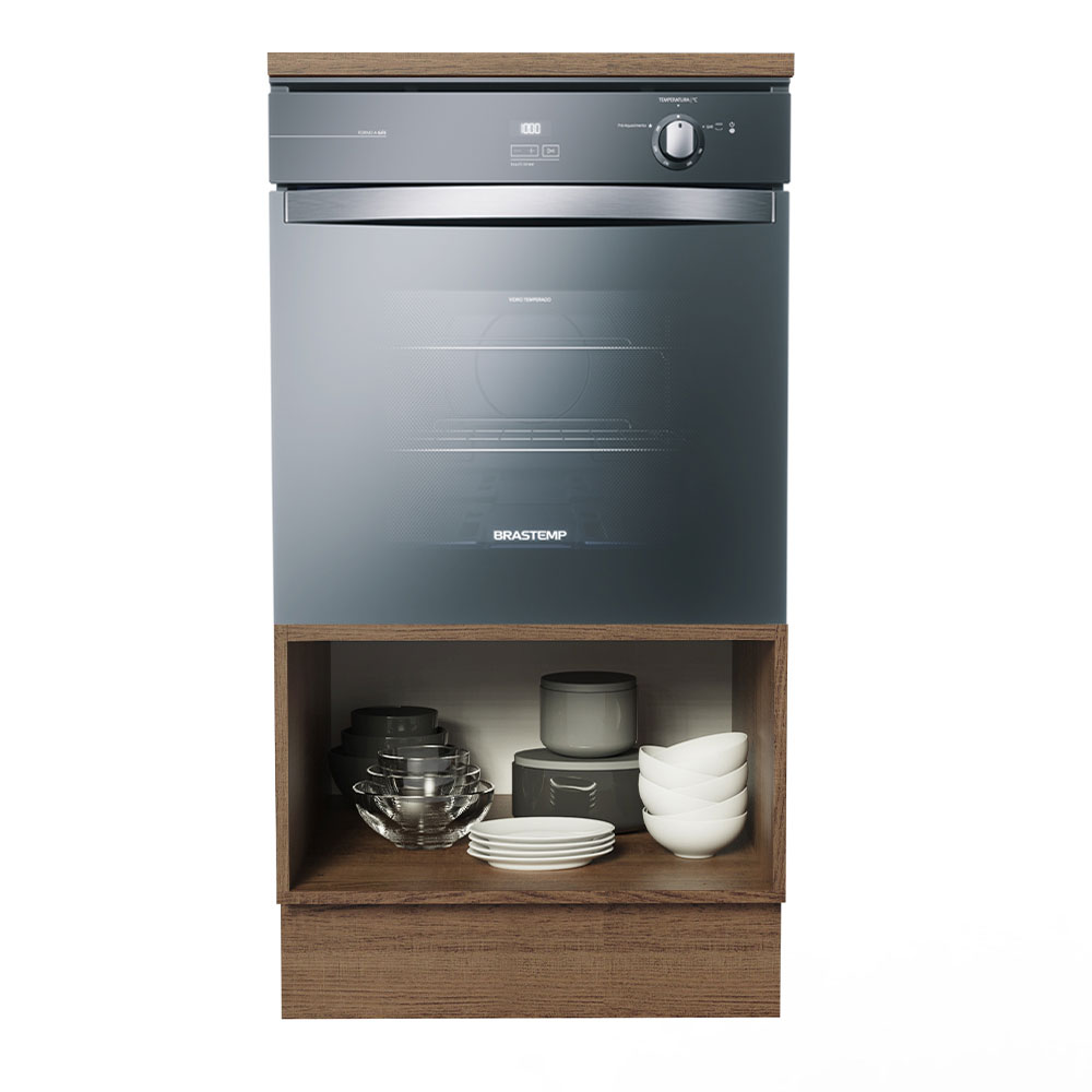 Mueble Para Horno Y Microondas Madesa Lux Sin Encimera MN.