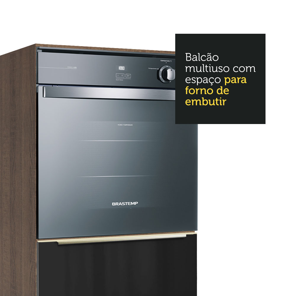 Mueble Para Horno Y Microondas Madesa Lux Sin Encimera MN.