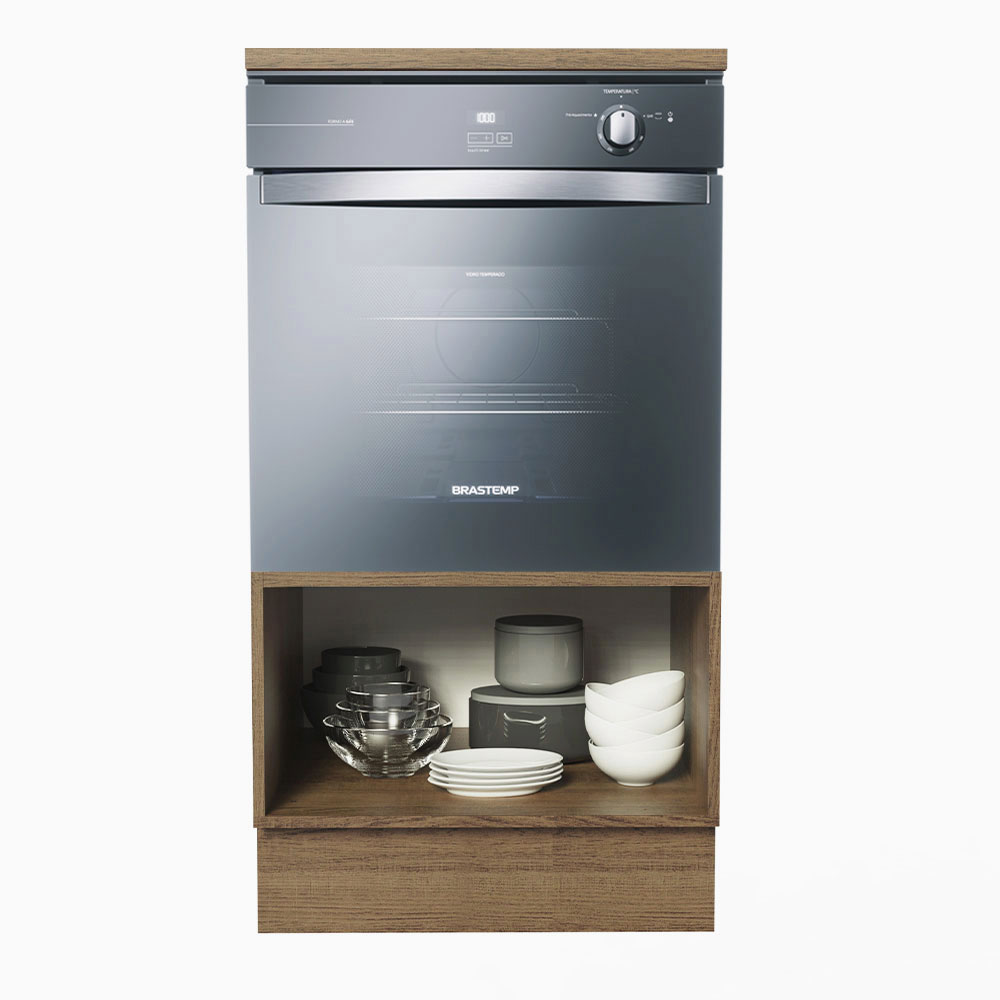 Mueble Para Horno Y Microondas Madesa Lux Con Encimera MG.