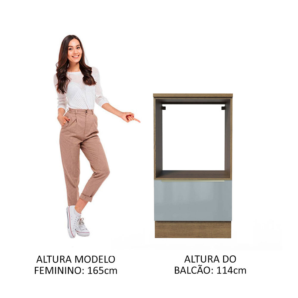 Mueble Para Horno Y Microondas Madesa Lux Con Encimera MG.
