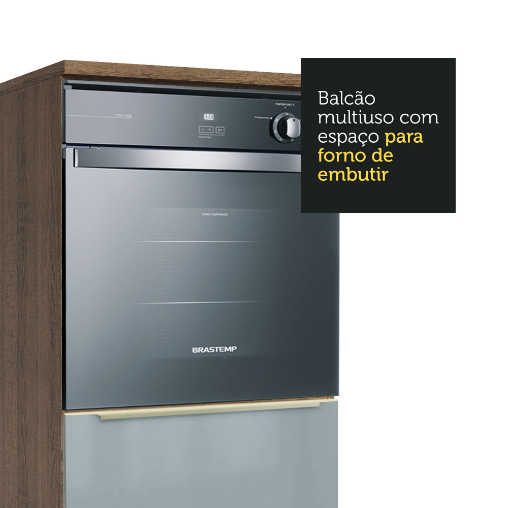 Mueble Para Horno Y Microondas Madesa Lux Con Encimera MG.