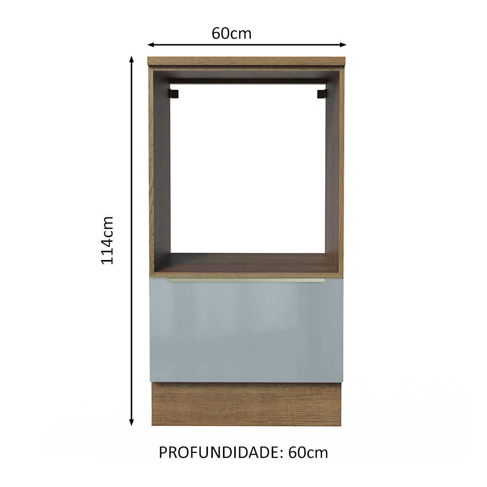 Mueble Para Horno Y Microondas Madesa Lux Con Encimera MG.