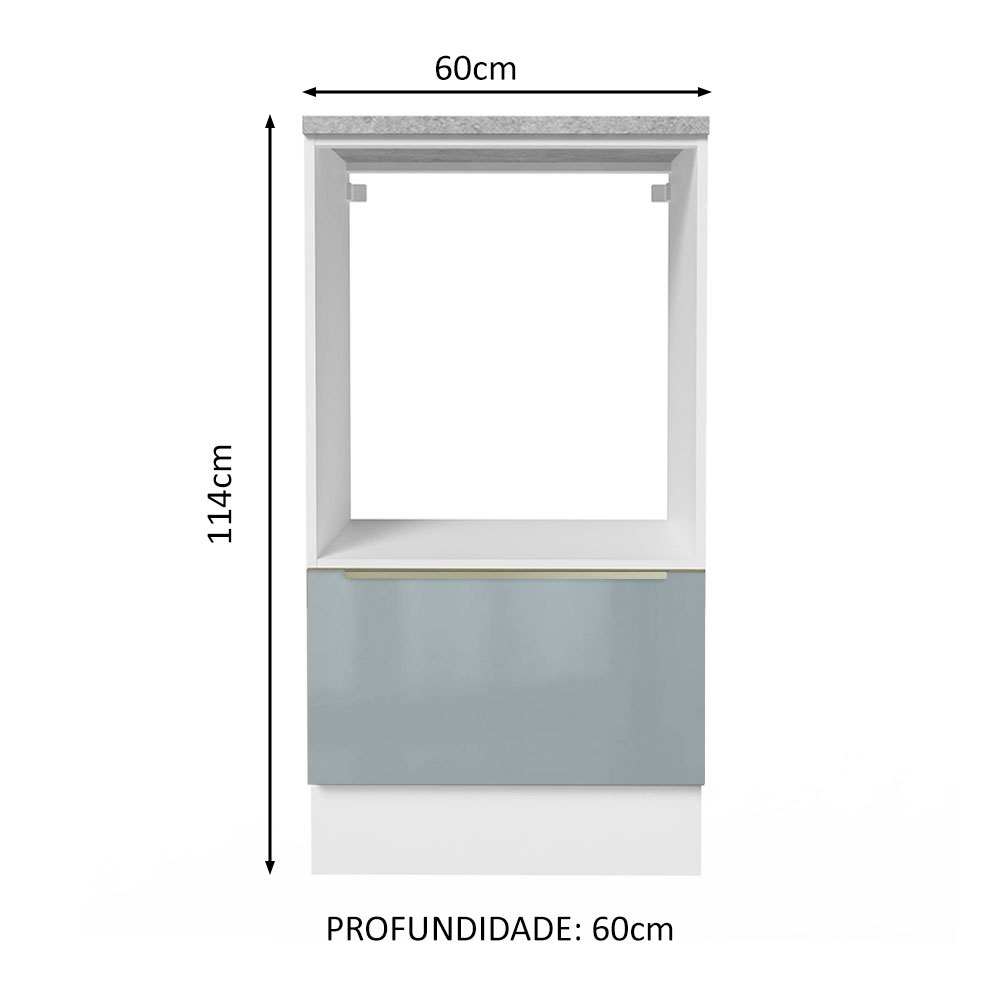 Mueble Para Horno Y Microondas Madesa Lux Con Encimera BG.
