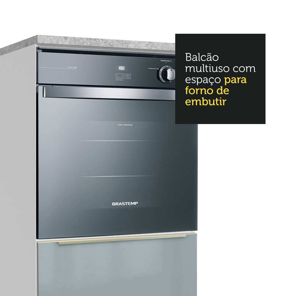 Mueble Para Horno Y Microondas Madesa Lux Con Encimera BG.