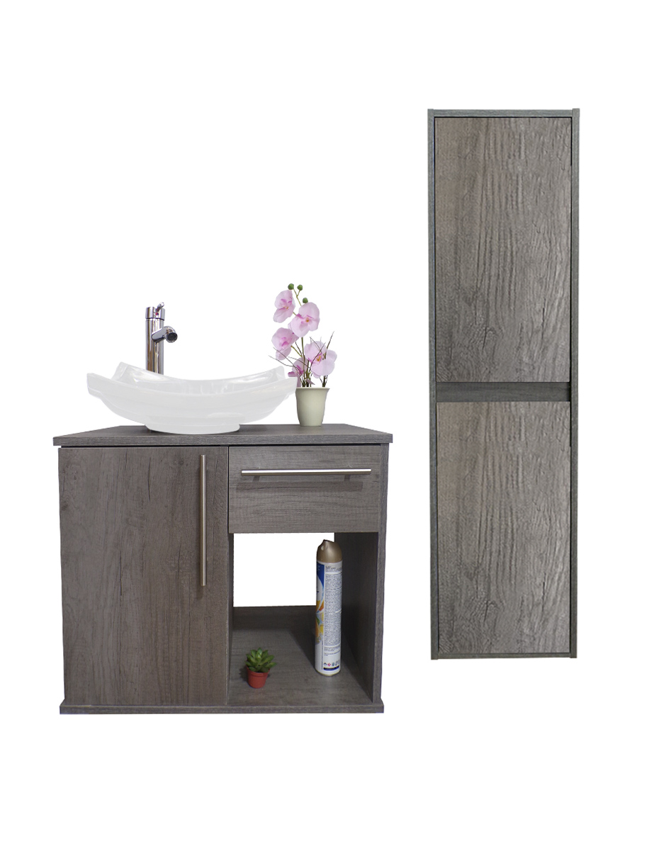 Combo De Gabinete Para Baño Lavamanos Y Monomando + Gabinete Organizador Jacquemart.