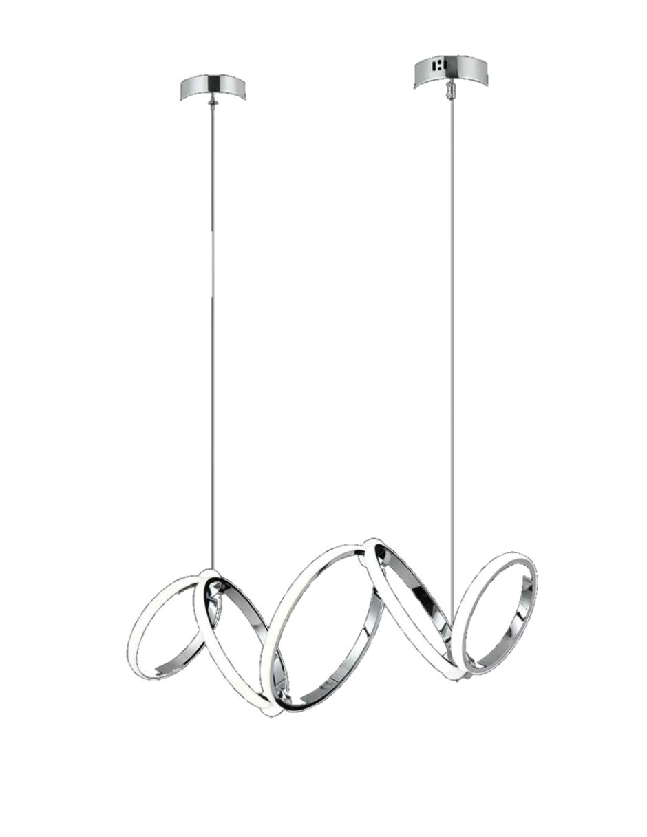 Lampara Colgante 5 Aros.