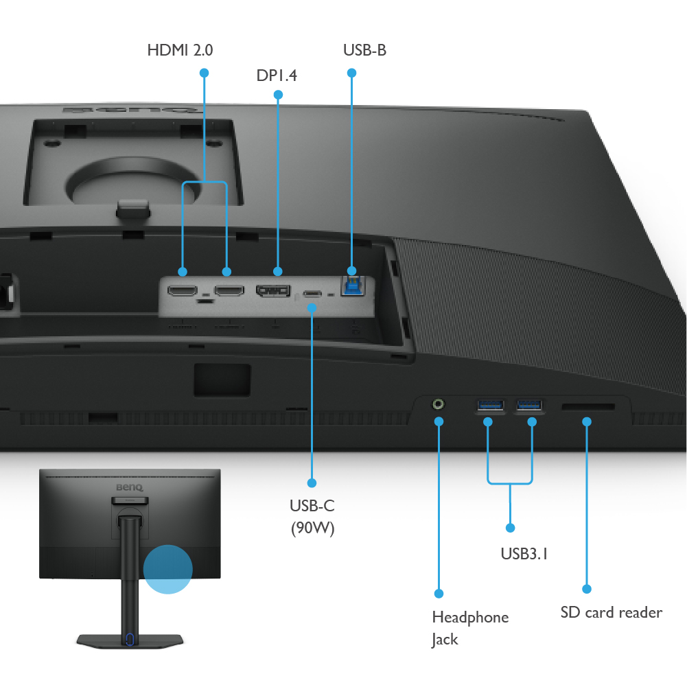 Monitor Para Fotografía 4k 27 Benq Sw272u Ips 99% Adobe Rgb
