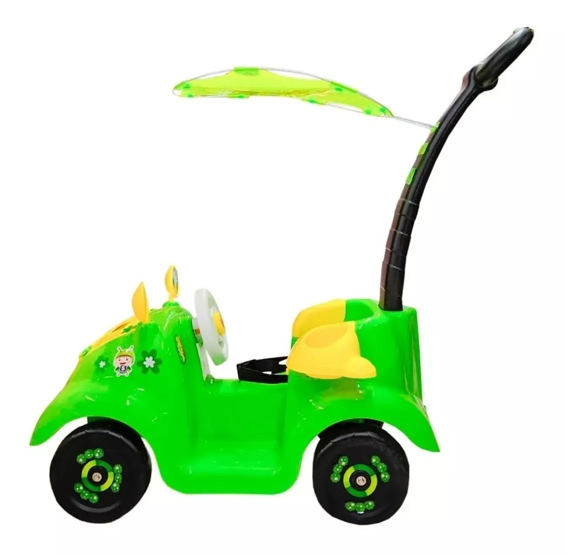 Carro Montable Infantil Mini Movil Verde con Techo 5205.