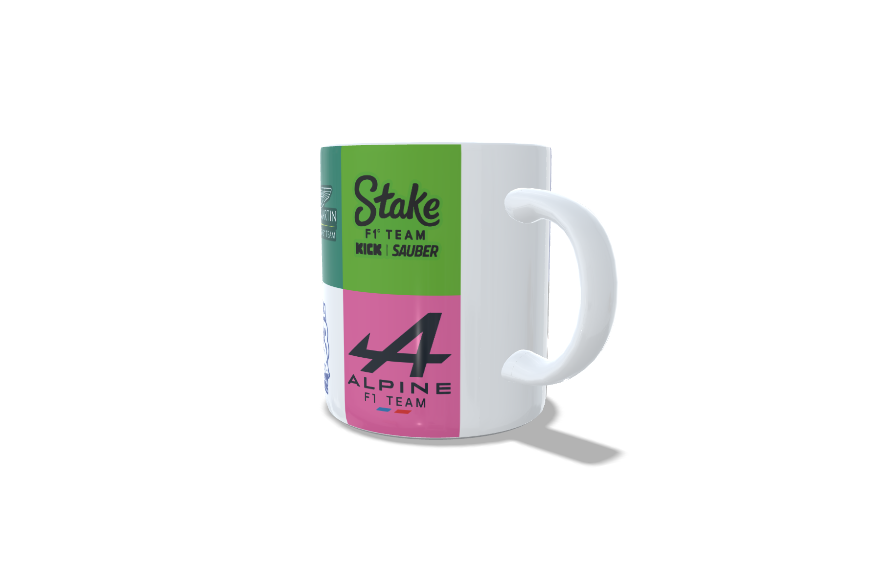 Pack de 2 Tazas Formula 1 todos los equipos Red Bull, Mercedes, Ferrari, Aston Martin, Visa RB, Alpine, Stake, McLaren, Haas, Williams