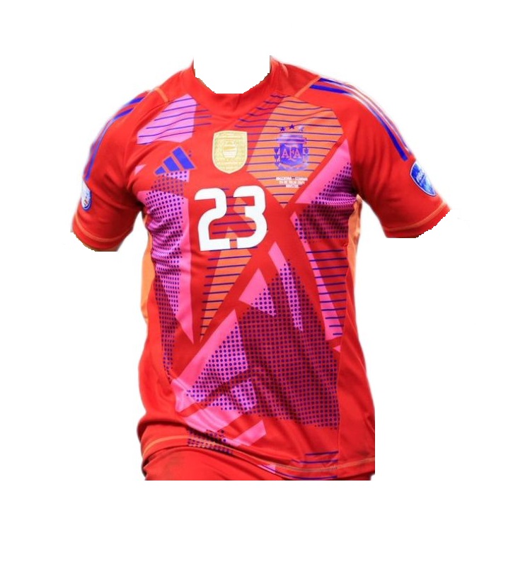 Nuevo! Jersey Argentina 2024/2025 Portero Arquero Rojo Dibu Martinez 23 Talla L.