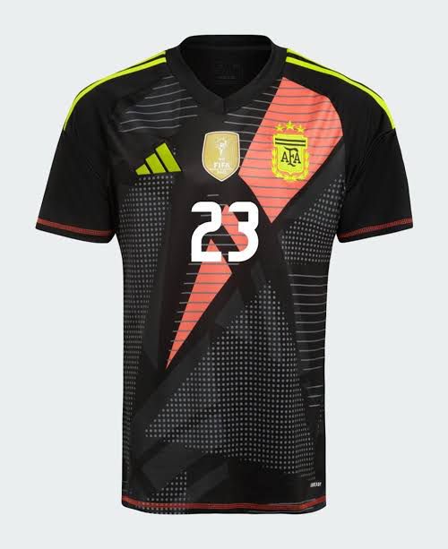 Nuevo! Jersey Argentina 2024/2025 Portero Arquero Negro Dibu Martinez 23 Talla S.