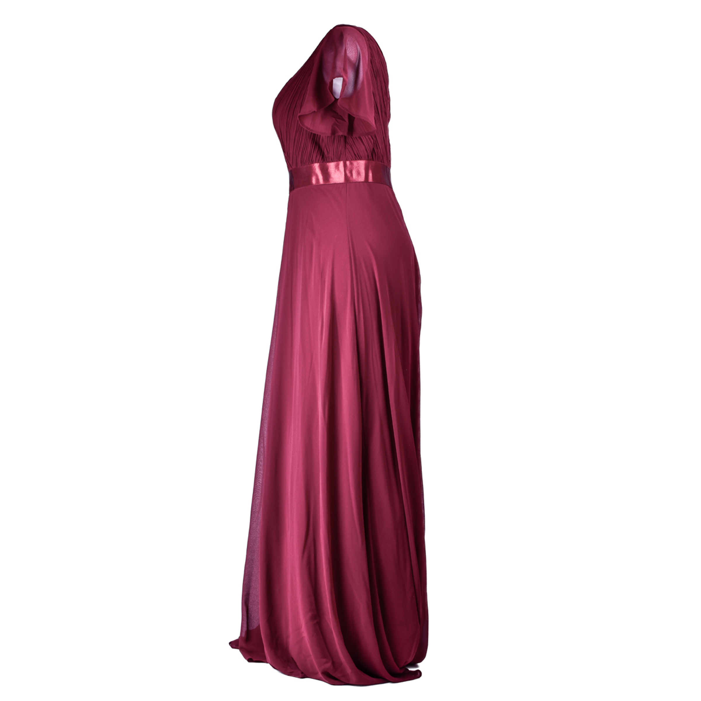 Maxi Vestido Dama Mujer Elegante Fiesta Drapleado Talla Extra