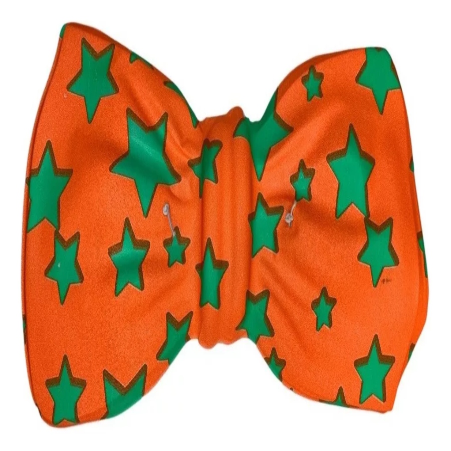 50 Moño Plástico Corbata Neón Grande Batucada Fiesta Boda.