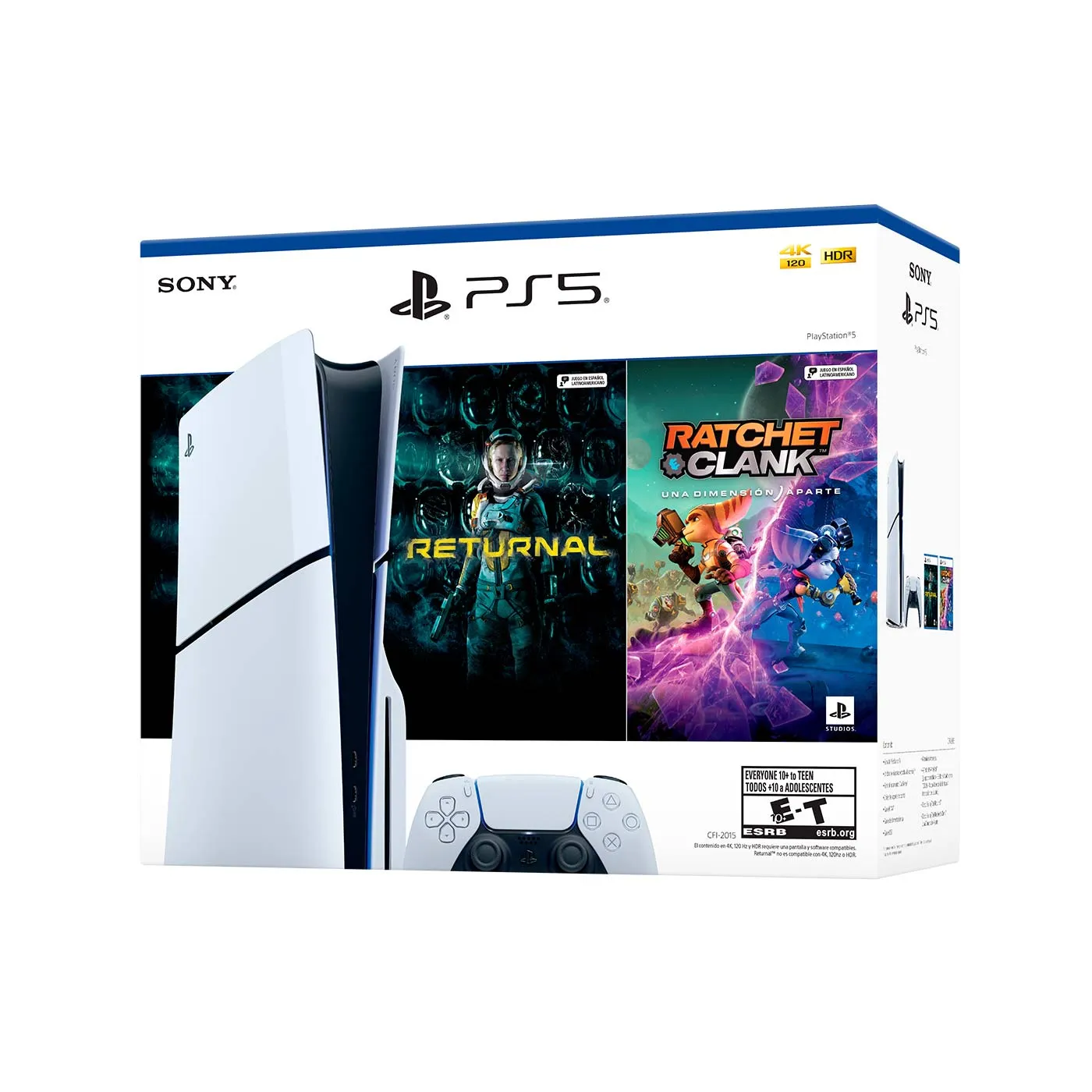 Bundle PlayStation 5 Slim Estandar 1TB Mas 2 Juegos Físicos Ratchet ...