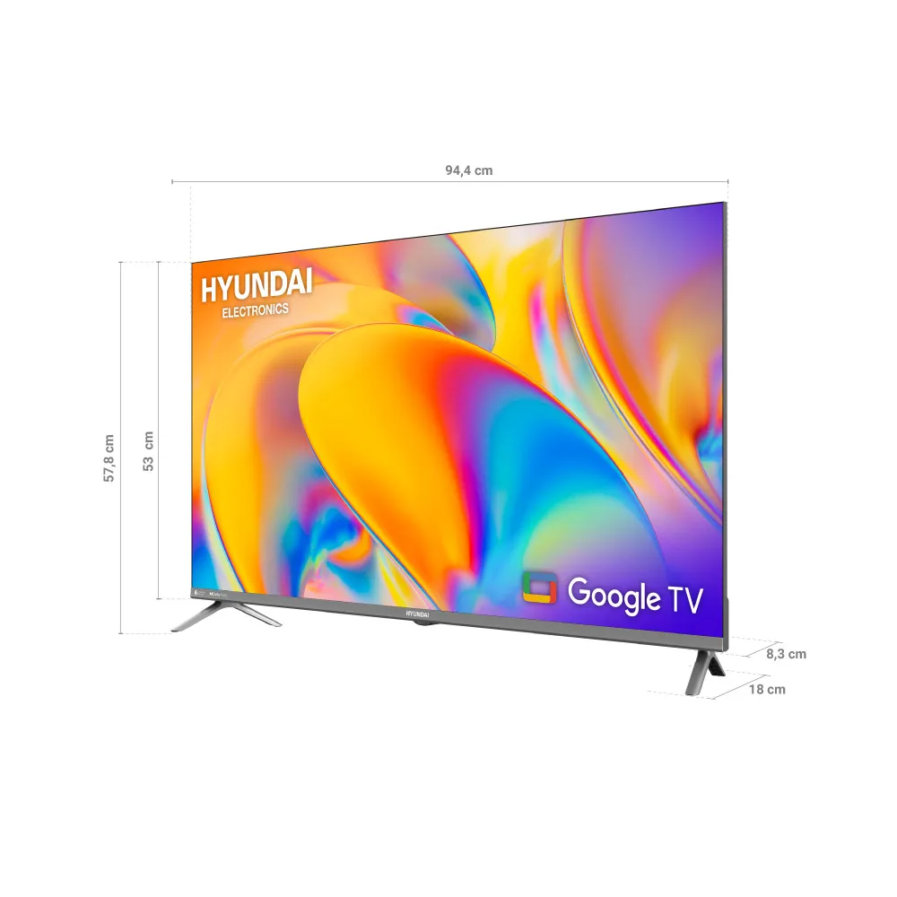 Pantalla Hyundai HYLED428GiM LED 42" Full HD sin Bordes.