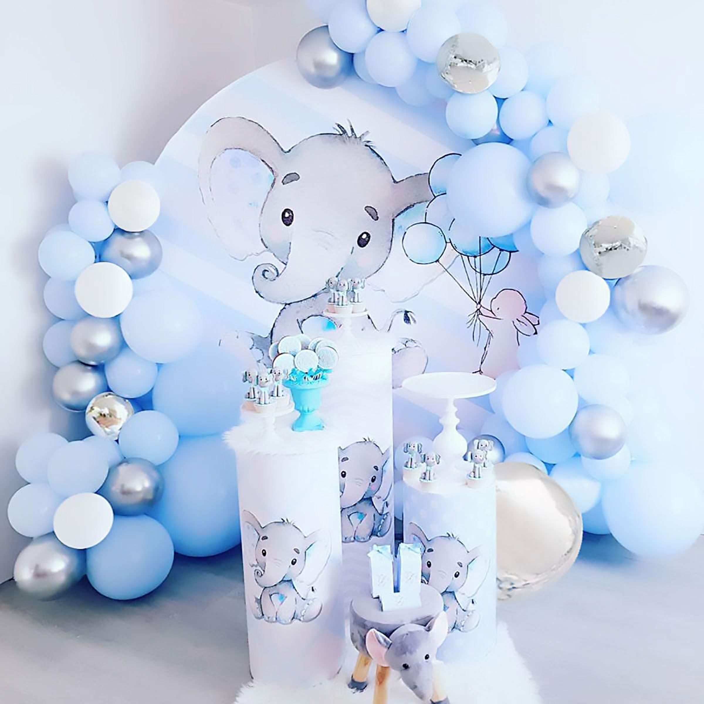 Kit Decoración Fiesta Cumpleaños Globos Bautizo Baby Shower