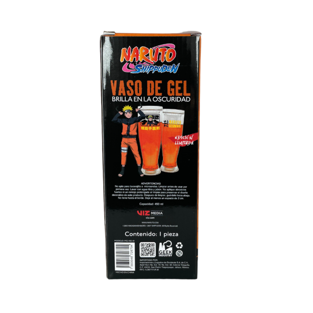 Vaso Mágico con liquido congelable Brilla en la Oscuridad - Anime Naruto Aldea de la Hoja.