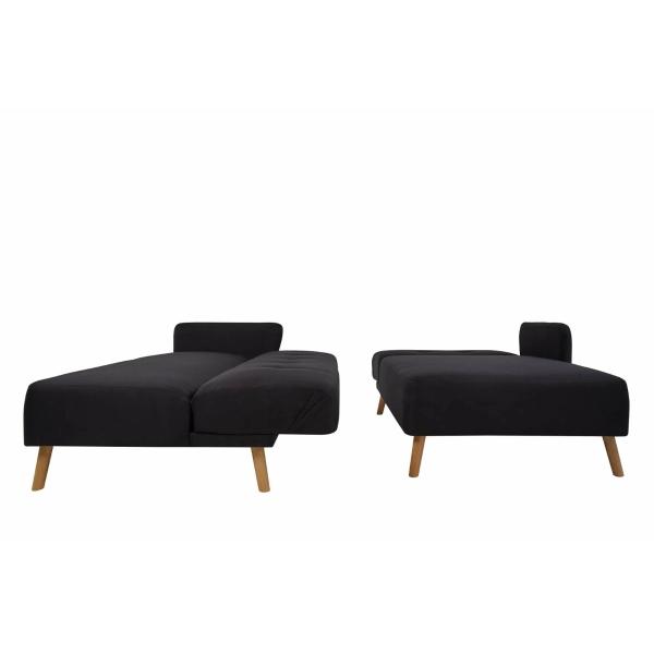 Sofa Cama Ariel Negro - Kessa.