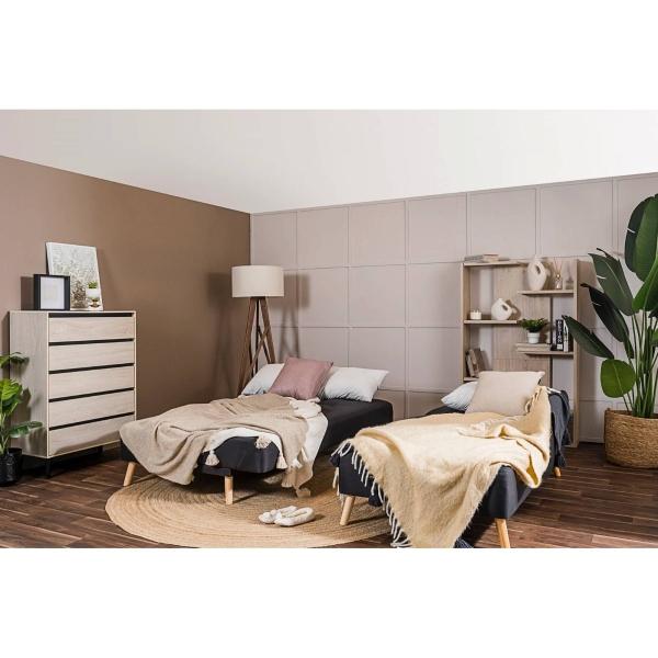 Sofa Cama Ariel Negro - Kessa.