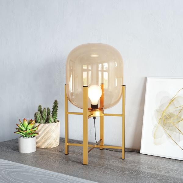 Lampara de Mesa Wonderwall Dorado - Kessa.