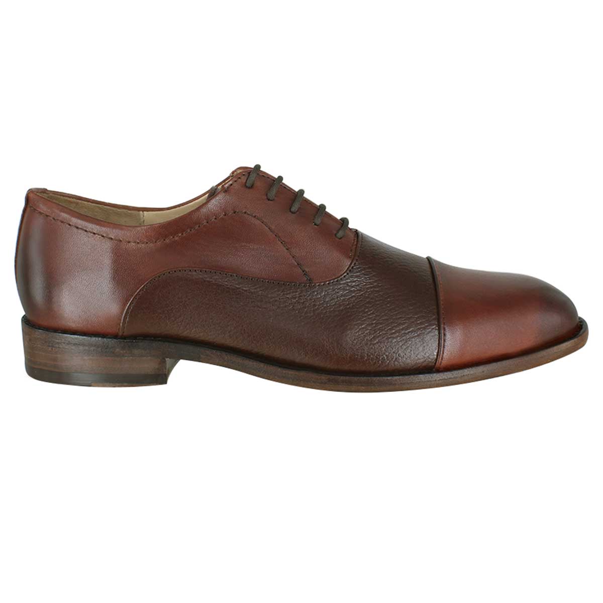 Zapato Formal Hombre Carlo Ronaldi 1101 Becerro Capuchino Res Flotter Cuero Casual.