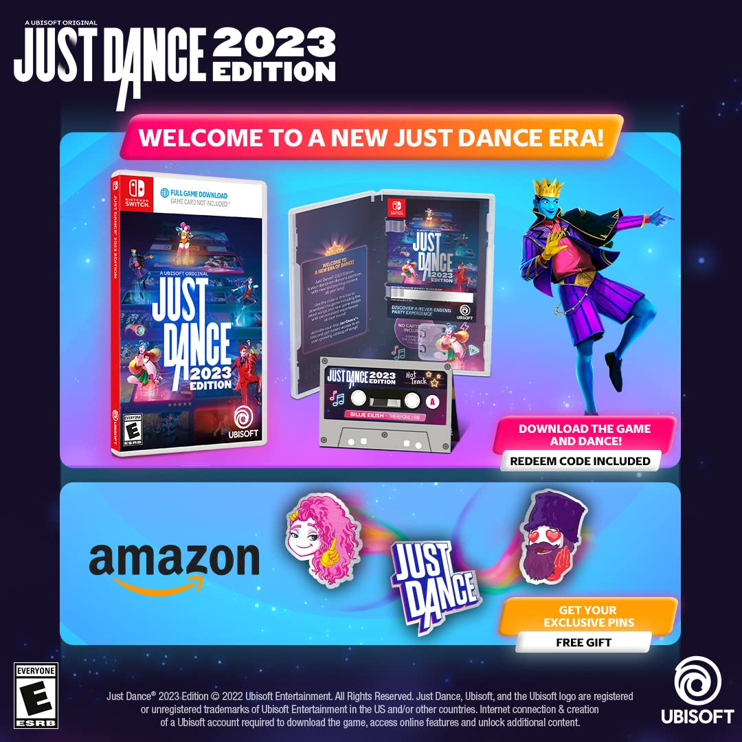  Just Dance 2023 Edition & PIN SET - Code in box.