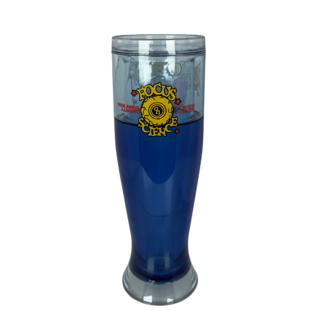 Vaso Mágico con liquido Espacio morado congelable Brilla en la Oscuridad - Rick and Morty.