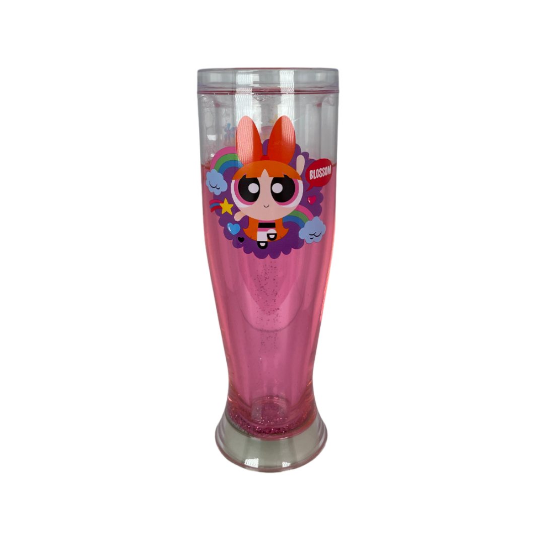 Vaso Mágico con liquido Bombón congelable Brilla en la Oscuridad - Las Chicas Súper Poderosas.