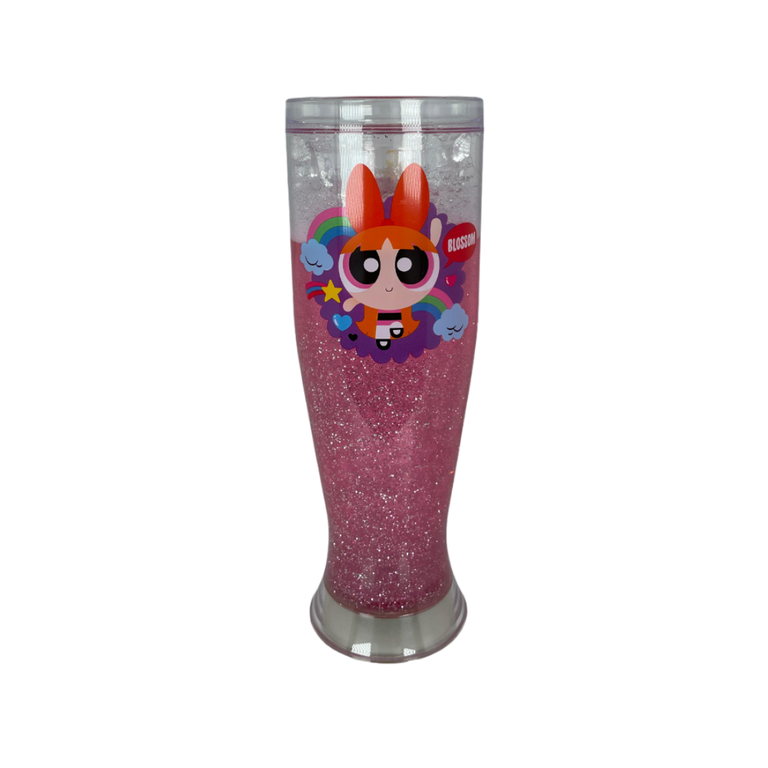Vaso Mágico con liquido Bombón congelable Brilla en la Oscuridad - Las Chicas Súper Poderosas.