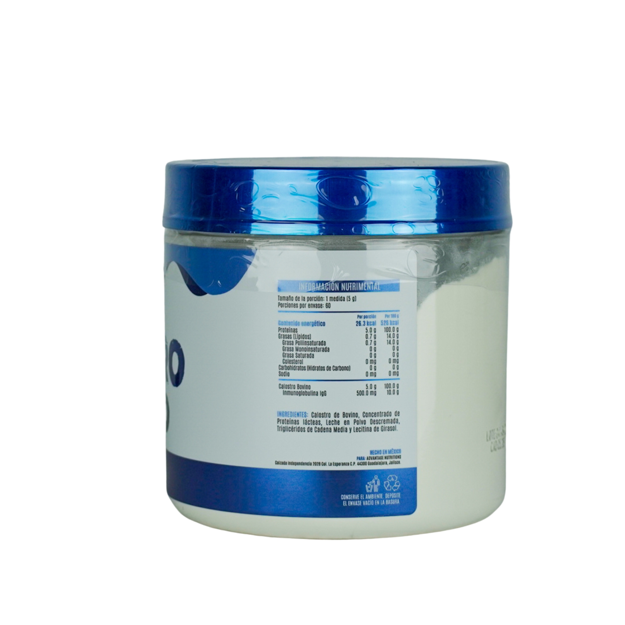 Advance Nutrition | Calostro Bovino 300gr, Suplemento Alimenticio de Alta Calidad