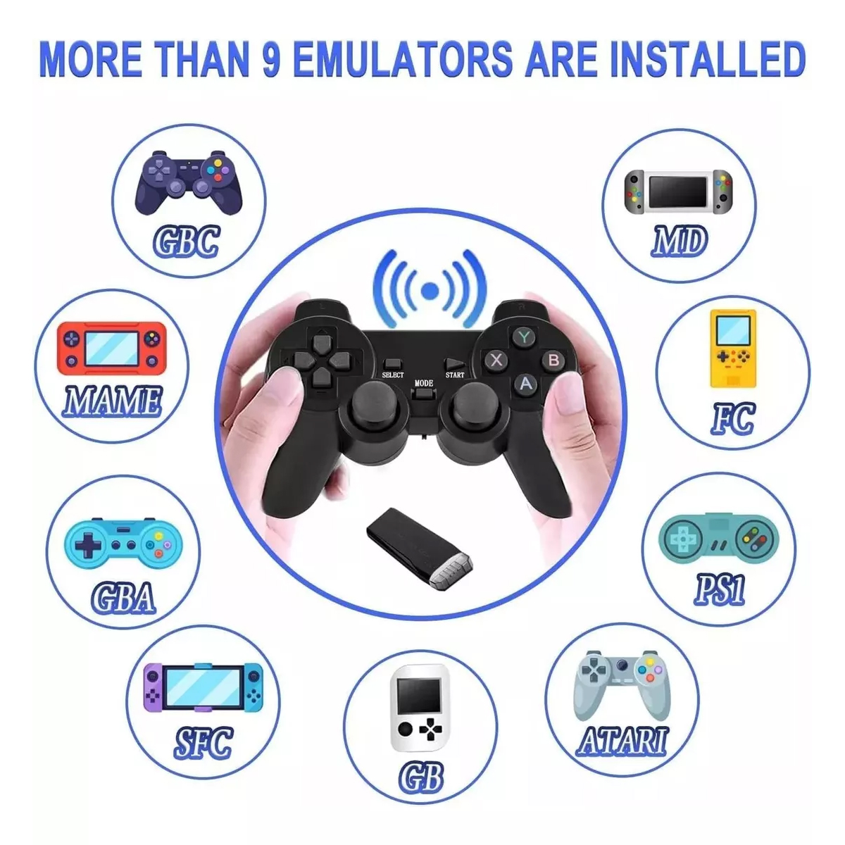 Consola De Video Juegos Retro Controles Inalambricos